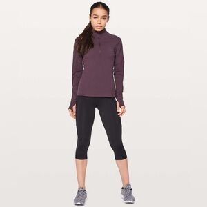 Lululemon Toasty Tech Half Zip Pullover Black Cherry Size 4